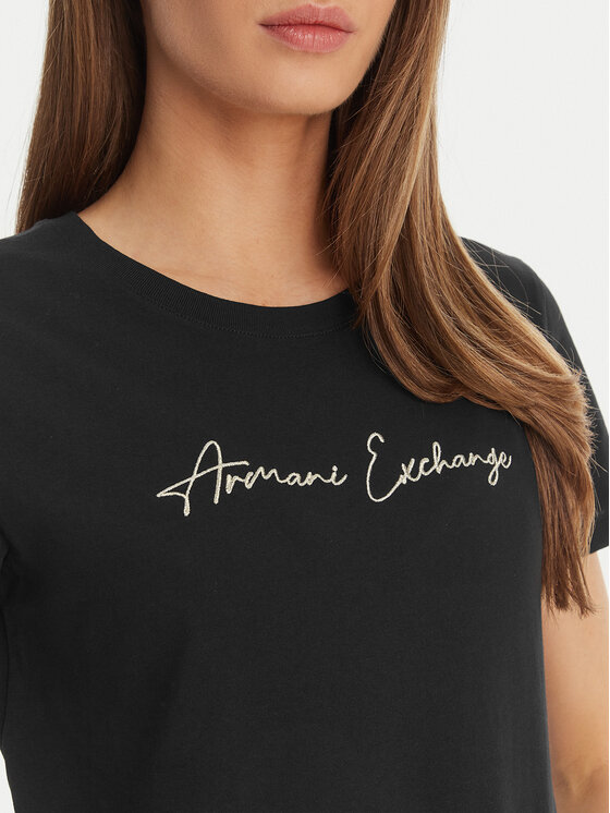 Armani Exchange Armani Exchange Tričko XW000839 AF10356 MC021 Čierna Regular Fit