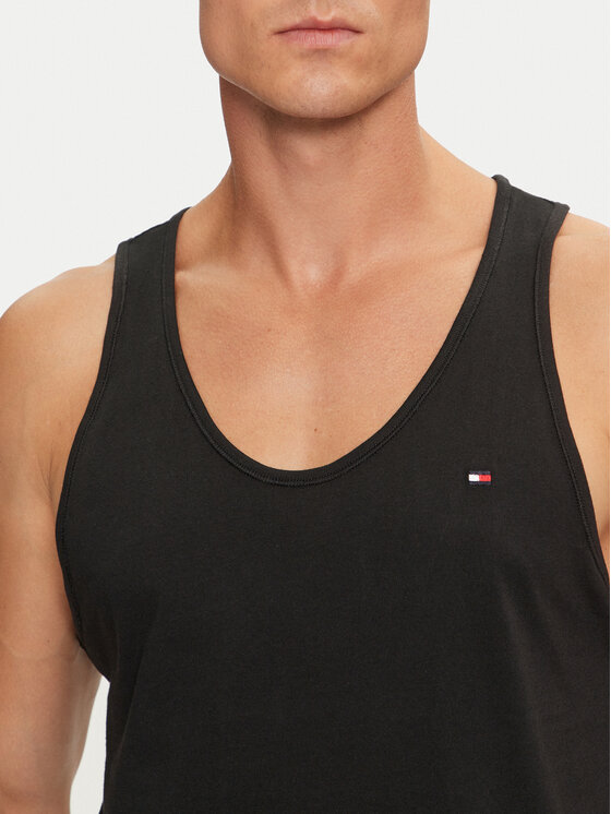 Tommy Hilfiger Tommy Hilfiger Set od 3 tank topa UM0UM03387 Crna Regular Fit