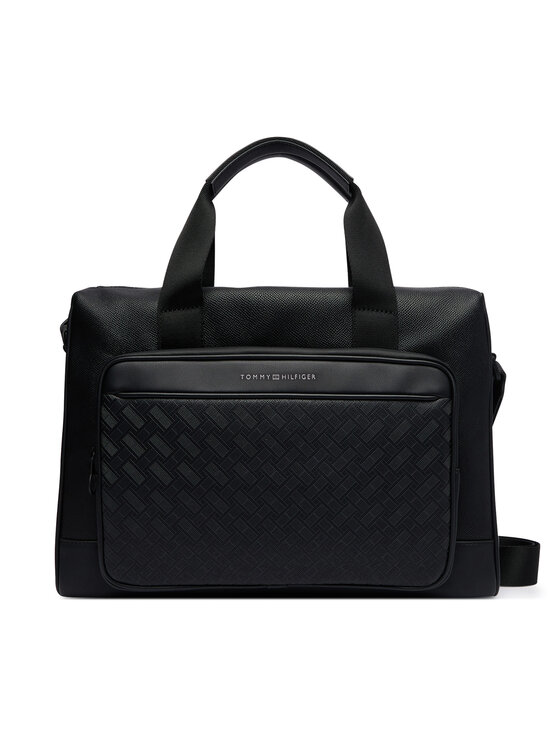 Tommy Hilfiger Tommy Hilfiger Τσάντα για laptop Th Modern Monogram Computer Bag AM0AM14729 Μαύρο