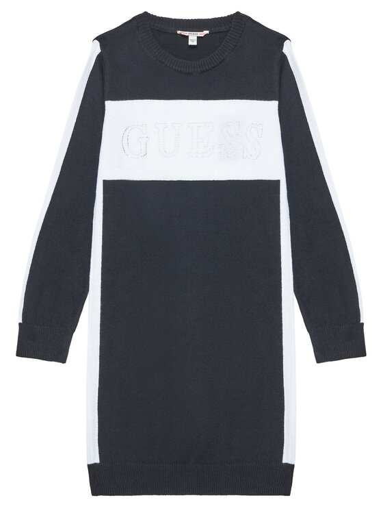 Guess Úpletové šaty J5YK01 Z3GW0 Čierna Regular Fit