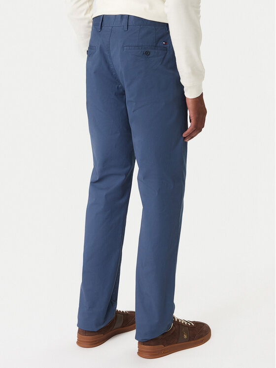 Tommy Hilfiger Tommy Hilfiger Chino nohavice Denton Essential MW0MW40262 Modrá Straight Fit
