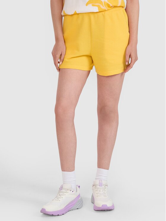 4F 4F Pantaloncini di tessuto 4FRSS25TSHOF700-71S Giallo Oversize