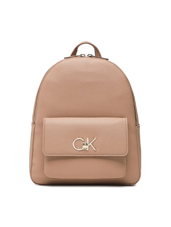 Calvin Klein Rucsac Re-Lock Backpack W/Pocket Pbl K60K610637 Maro Backpack imagine noua