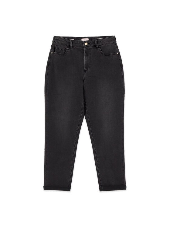 Oltre Oltre Jeansy P579R509443N033 Czarny Boy Fit