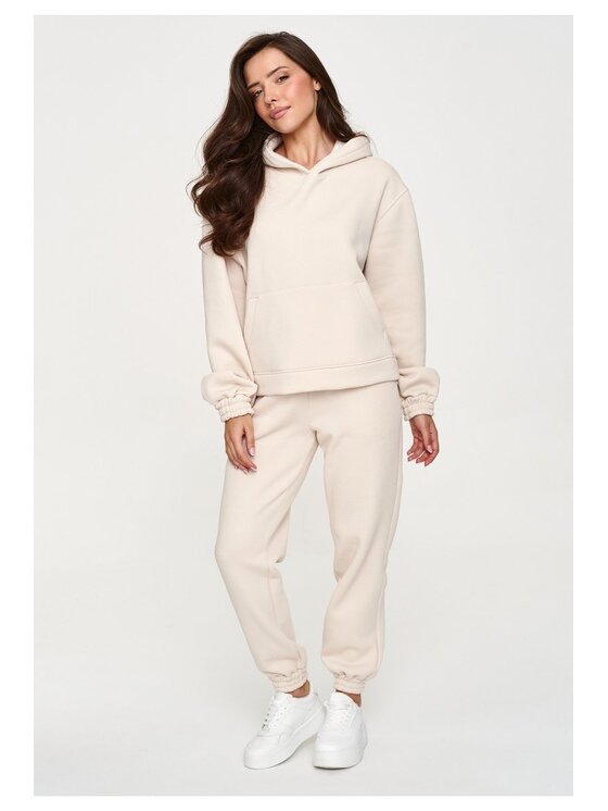 Makadamia Makadamia Dres M948 Beżowy Loose Fit