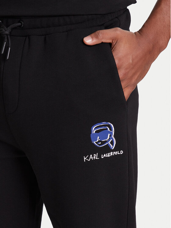 KARL LAGERFELD KARL LAGERFELD Teplákové nohavice 705113 553904 Čierna Loose Fit