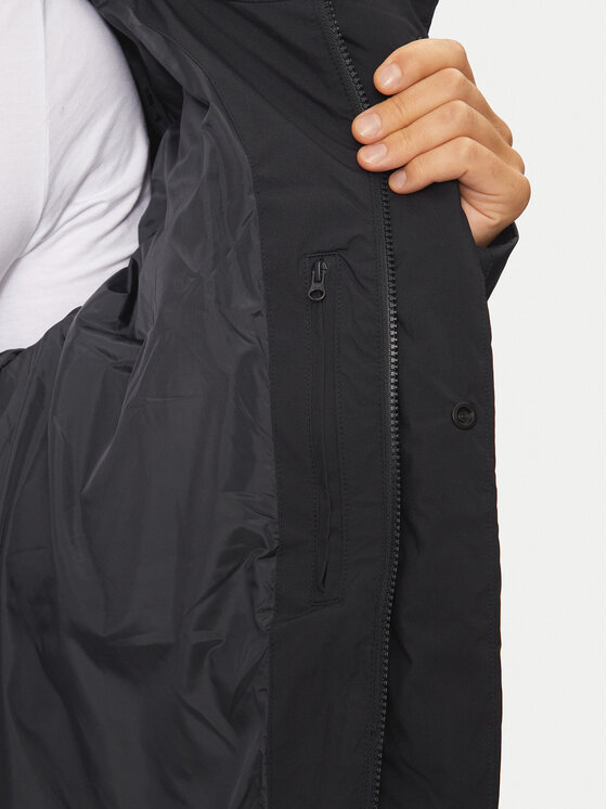 4F 4F Μπουφάν χειμωνιάτικο 4FWAW24TDJAM479 Μαύρο Loose Fit