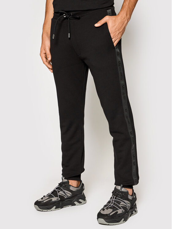 Les Hommes Pantaloni da tuta LLJ103758U Nero Regular Fit • Modivo.it