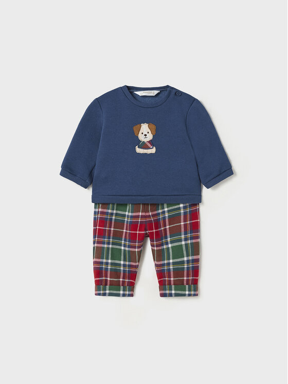 Mayoral Completo felpa e pantaloni di tessuto 2.522 Blu scuro Regular Fit, taglia : 6_9M