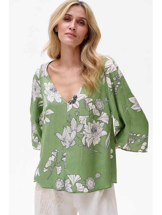 blue shadow blue shadow Bluzka Ida Zielony Regular Fit