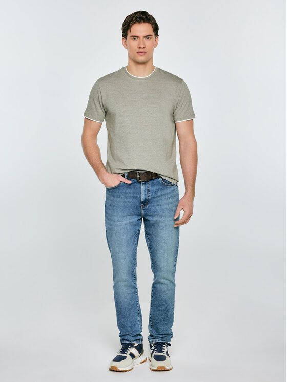 BIG STAR BIG STAR T-Shirt FREDRISER Zielony Basic Fit
