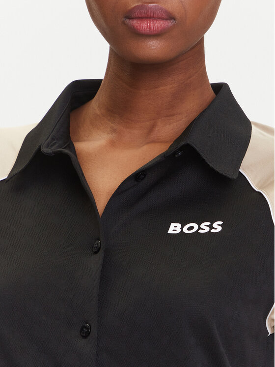 BOSS BOSS Polo särk Ellici2 50544191 Must Regular Fit