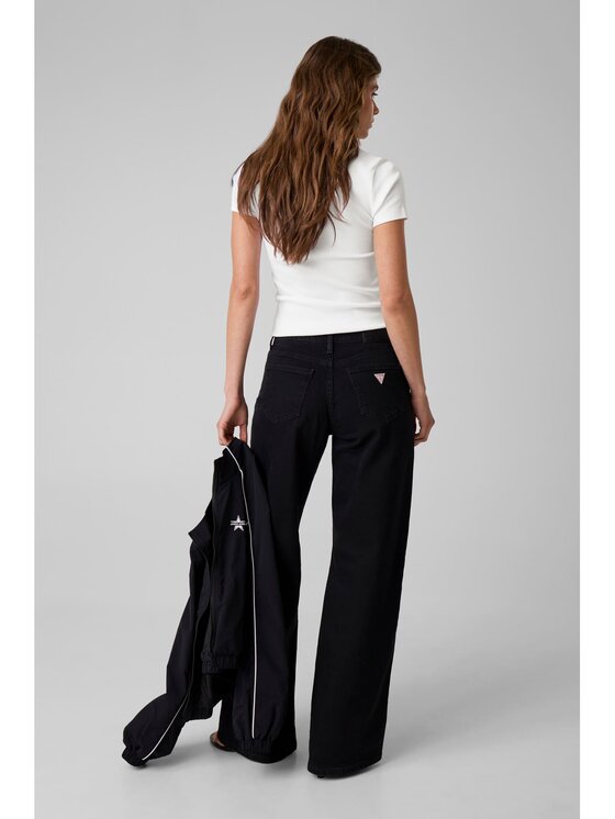Guess Jeans Guess Jeans Top 183274 Biały Classic Fit
