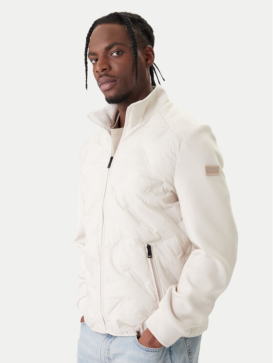 Guess Guess Übergangsjacke M6RL10 WJ232 Écru Regular Fit