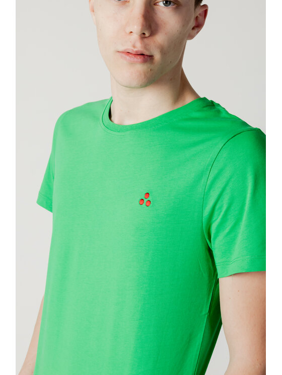 PEUTEREY uomo MANDERLY PIM 630 maglia T-shirt verde 100% cotone Taglia S