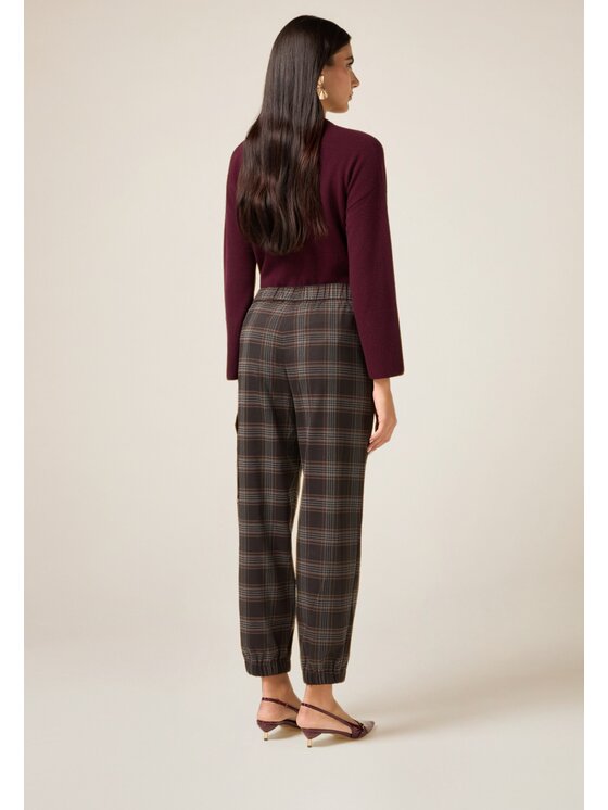 Oltre Oltre Pantaloni di tessuto P024J002490N0S3 Marrone Boy Fit