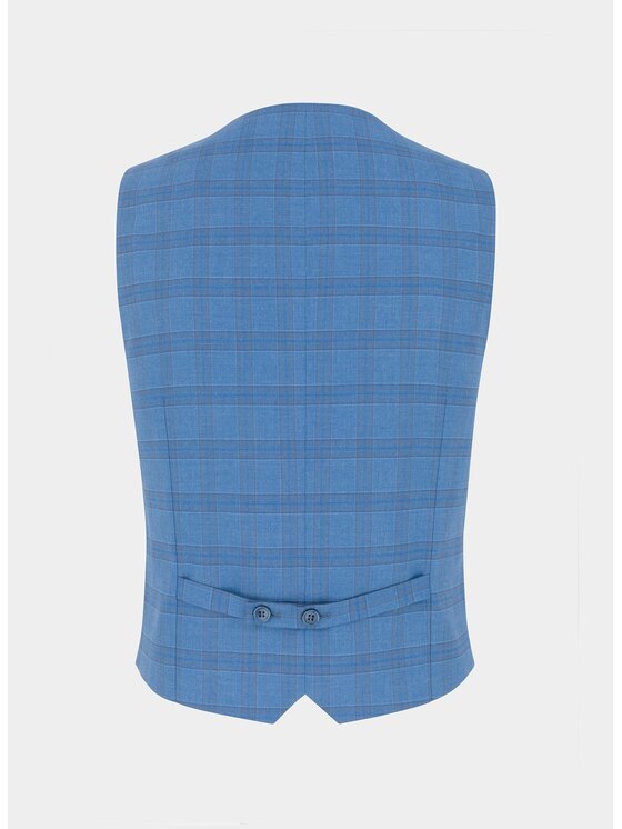 Pako Lorente Pako Lorente Kamizelka P21SF-8X-016 Niebieski Slim Fit