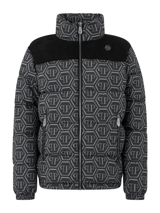 PHILIPP PLEIN PHILIPP PLEIN Kurtka puchowa 31191 Czarny Regular Fit