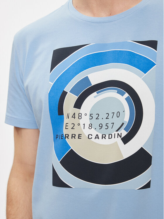 Pierre Cardin Pierre Cardin T-Shirt C5 21050.2101 Himmelblau Regular Fit