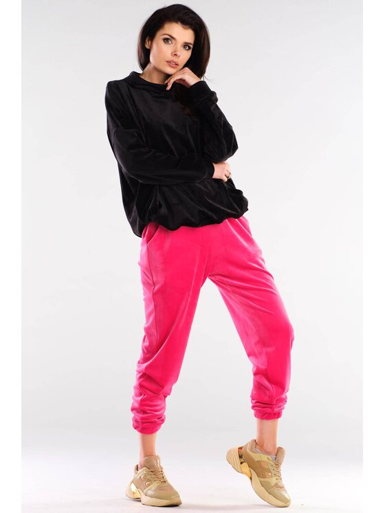 Awama Awama Bluza A420 Czarny Basic Fit