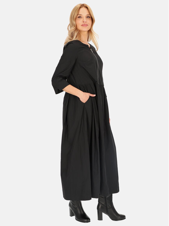 L’AF L’AF Sukienka codzienna Wanda Czarny Regular Fit