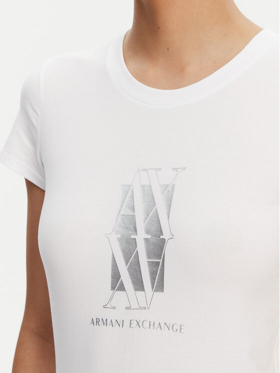 Armani Exchange Armani Exchange T-krekls XW000511 AF11929 U0002 Balts Slim Fit