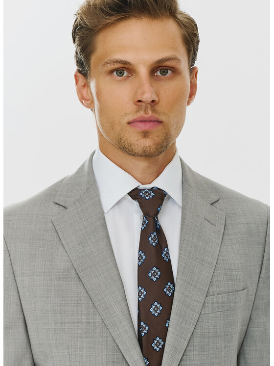 Pako Lorente Pako Lorente Marynarka P24SF-3G-009 Szary Super Slim Fit