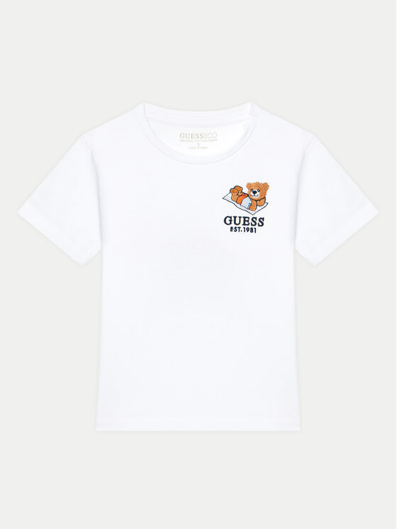 Guess Guess T-shirt N5GI08 K8HM4 Bianco Regular Fit