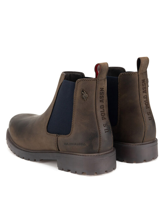 U.S. Polo Assn. U.S. Polo Assn. Kotníková obuv s elastickým prvkem YUMI001M/DLE1 Hnědá