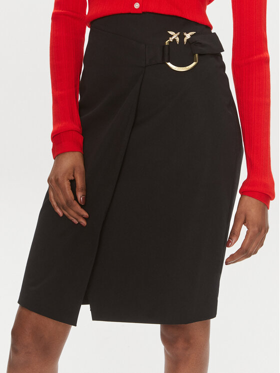 PINKO Pinko Minirock Eurito 103081 A1L2 Schwarz Regular Fit