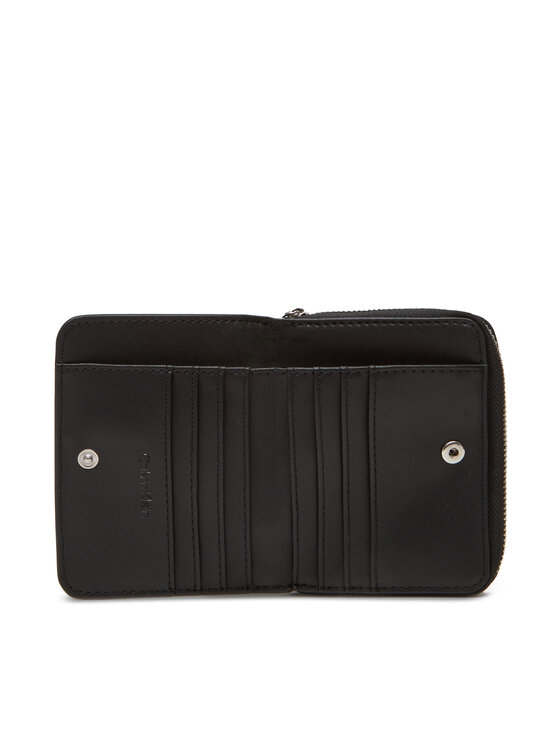 Calvin Klein Calvin Klein Väike naiste rahakott Ck Must Aop Md Zip Around W Flap LV04F1037G Must