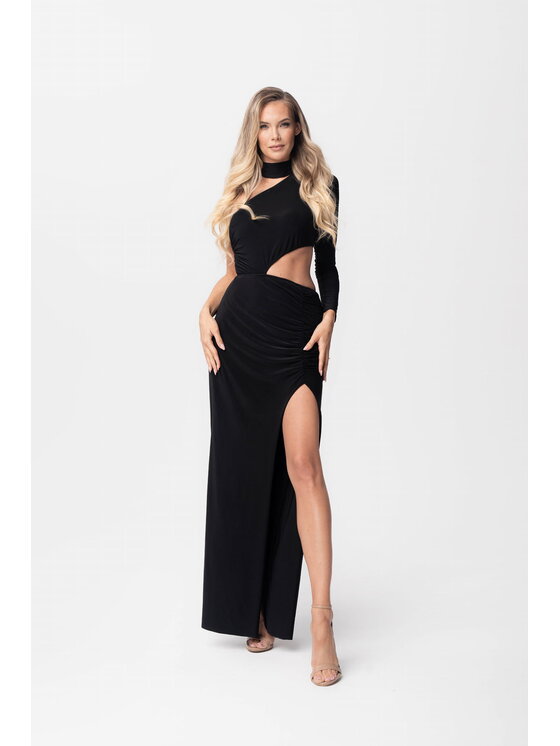 Aurora Aurora Večerní šaty Alia Černá Feminine Fit