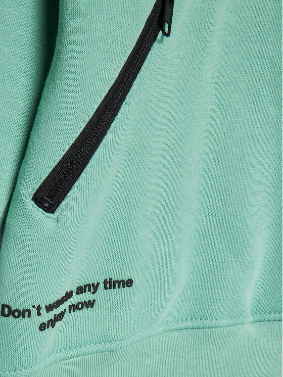 Blue Seven Blue Seven Felpa 670179 Verde Regular Fit