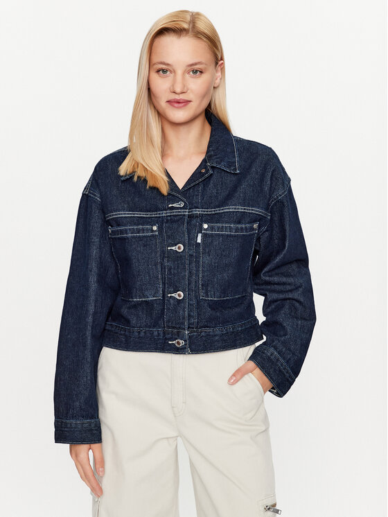 Levi's® Džinsa jaka Silvertab A6346-0000 Tumši zils Loose Fit