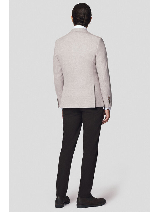Lancerto Lancerto Marynarka Valdena MA131224000010 Beżowy Slim Fit