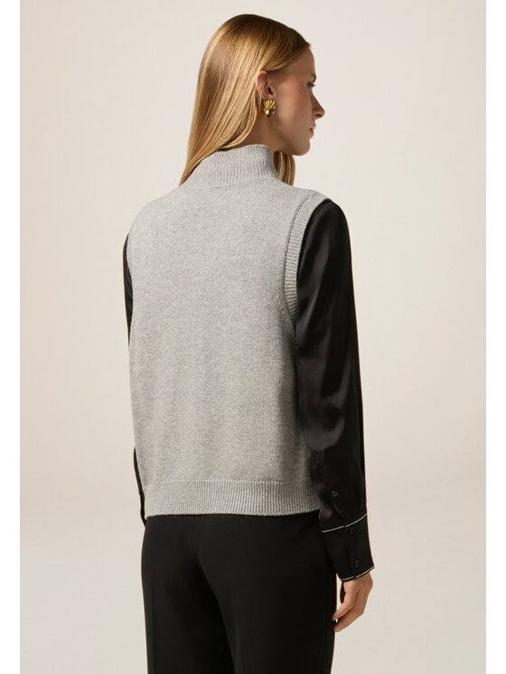 Oltre Oltre Cardigan M317J005055N013 Grigio Regular Fit