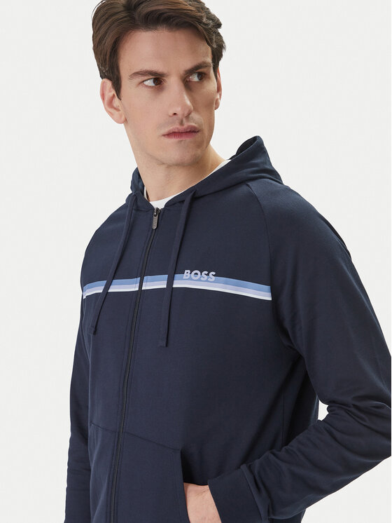 BOSS BOSS Pulóver Authentic 50554785 Sötétkék Regular Fit