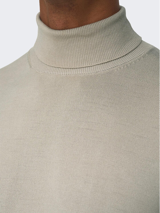 Only & Sons Only & Sons Rollkragenpullover 22020879 Beige Regular Fit