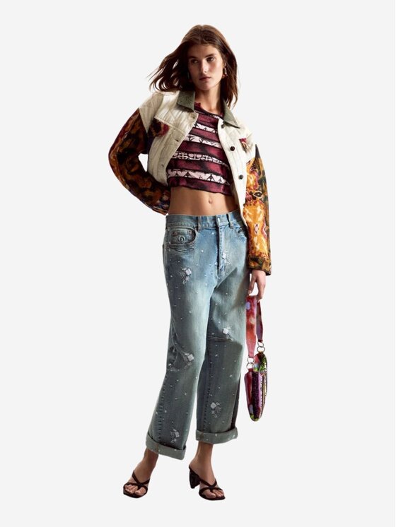 Desigual Desigual T-Shirt TS_ANIMAL_LACROIX Czerwony Regular Fit