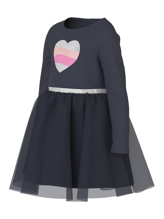 NAME IT NAME IT Vestito da giorno 13221717 Grigio Regular Fit