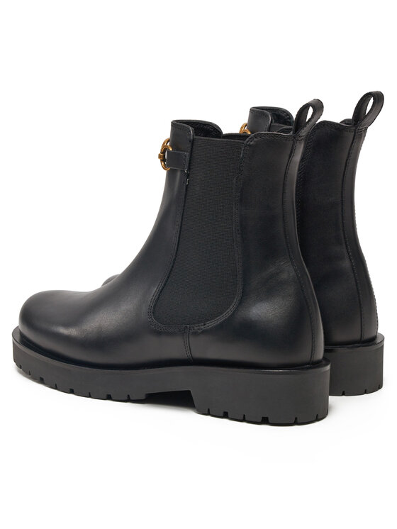 TWINSET TWINSET Kotníková obuv s elastickým prvkem 242TGT168 Černá