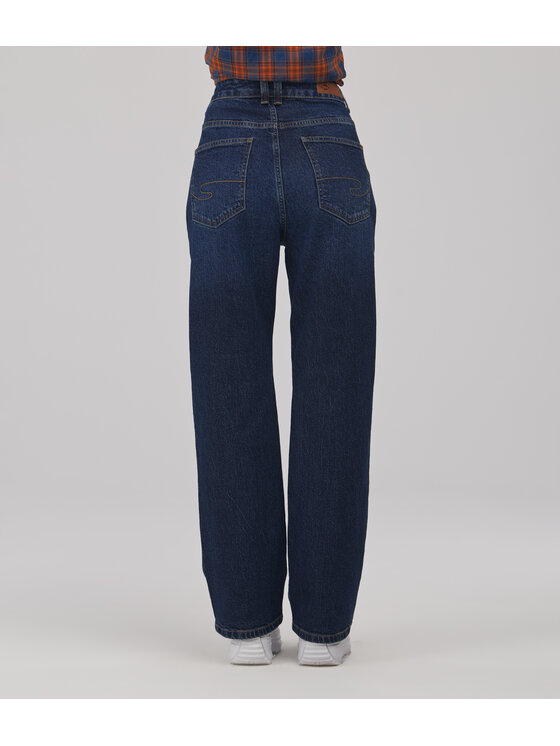 Lee Cooper Lee Cooper Jeansy EDNA Granatowy Wide Leg