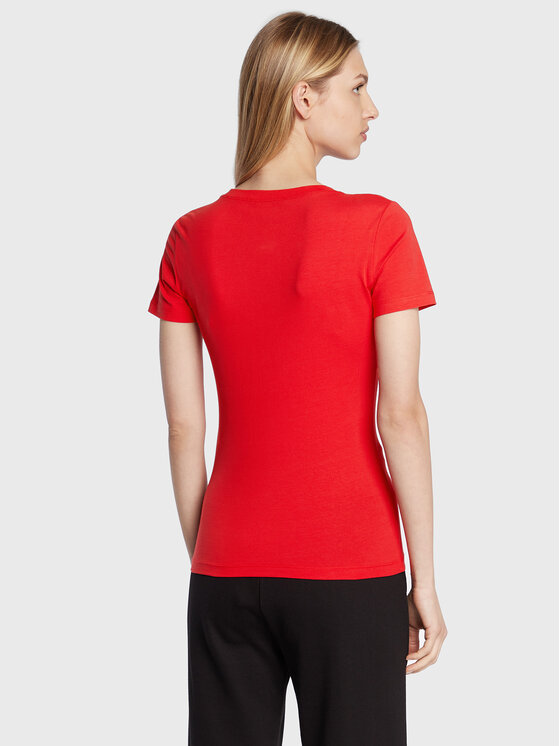 LOVE MOSCHINO LOVE MOSCHINO T-Shirt W4H1932E 1951 Κόκκινο Slim Fit