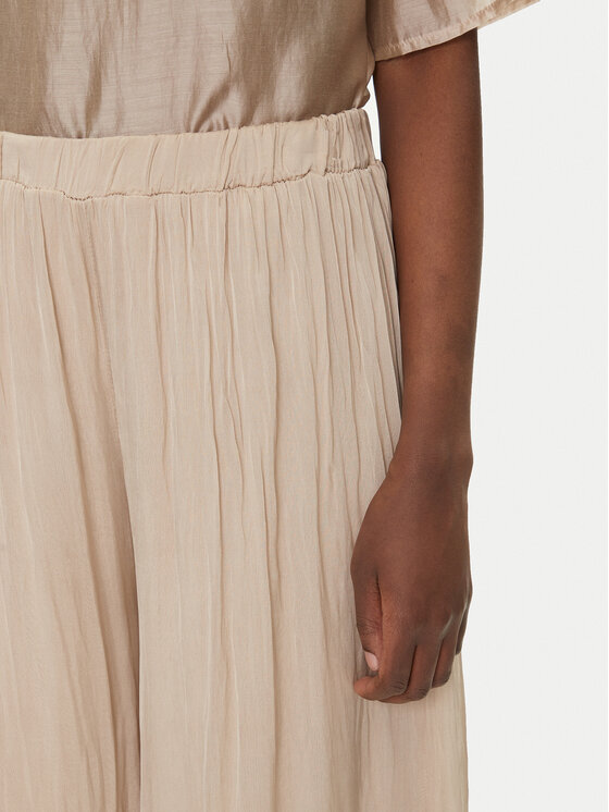 Bomboogie Bomboogie Spodnie palazzo PW8992TSET5 Beżowy Relaxed Fit