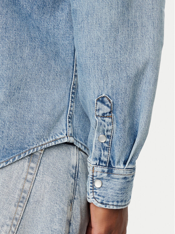 Tommy Jeans Tommy Jeans Jeanshemd DM0DM23701 Blau Regular Fit