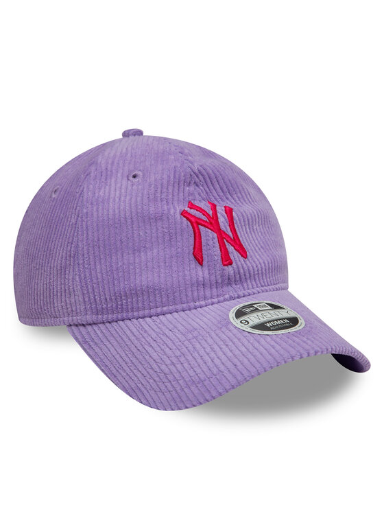 New Era New Era Kepurė su snapeliu New York Yankees Cord 9Twenty 60595365 Violetinė
