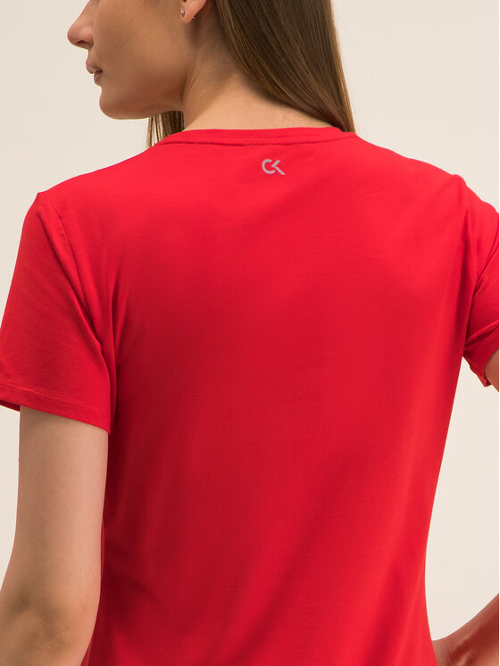 Calvin Klein Performance Calvin Klein Performance Marškinėliai 00GWF8K139 Raudona Regular Fit