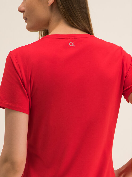 Calvin Klein Performance Calvin Klein Performance T-Shirt Tee Logo 00GWF8K139 Červená Relaxed Fit