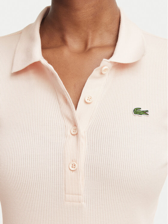 Lacoste Lacoste Polo DF5281 Różowy jasny Slim Fit