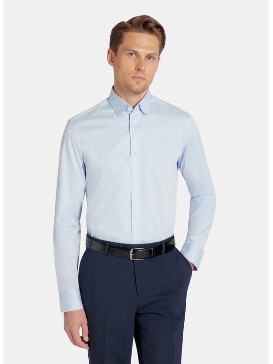 Pako Lorente Pako Lorente Koszula P25WF-1X-022 Niebieski Slim Fit